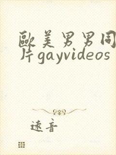 欧美男男同性恋片gayvideos封面