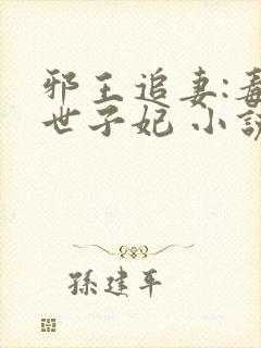 邪王追妻:毒医世子妃 小说