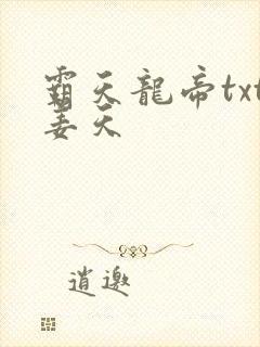 霸天龙帝txt姜天封面