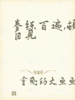 拳练百遍,顿悟自见