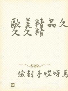 欧美精品久久久久久精封面