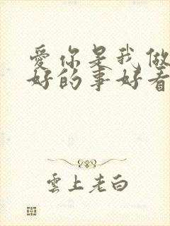 爱你是我做过最好的事好看吗