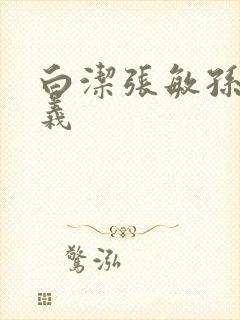 白洁张敏孙倩高义封面