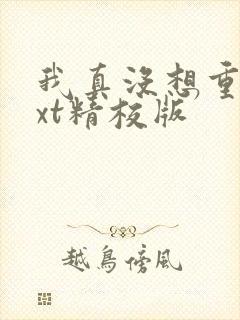 我真没想重生txt精校版