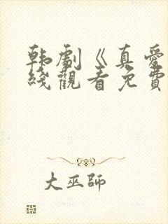 韩剧《真爱》在线观看免费