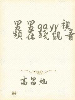 男男gayv视频在线观看