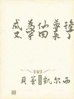 成为仙尊后,她又穿回来了全文免费阅读