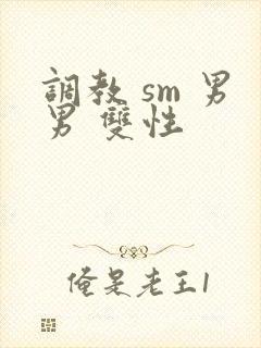 调教 sm 男男 双性