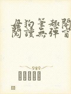 母狗笔趣阁免费阅读无弹窗下载