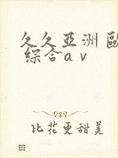 久久亚洲 欧美 综合aⅴ