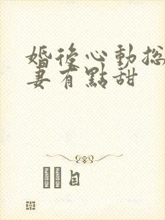 婚后心动总裁追妻有点甜封面