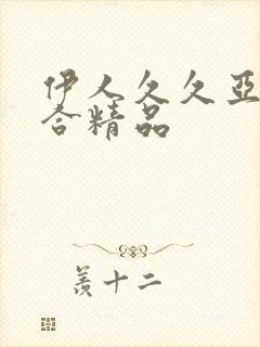 伊人久久亚洲综合精品