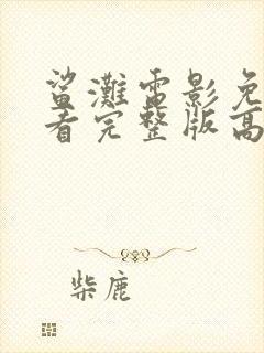 鲨滩电影免费观看完整版高清