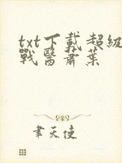 txt下载超级战医萧叶