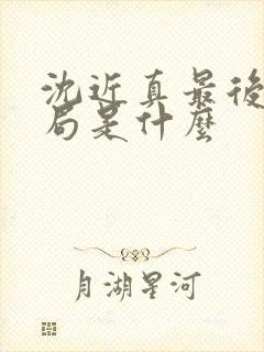 沈近真最后的结局是什么封面