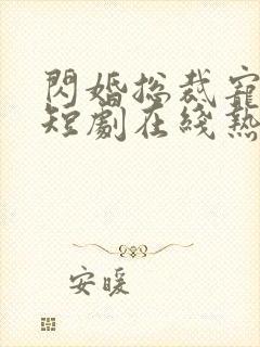 闪婚总裁宠上天短剧在线热播