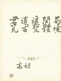 君逍遥开局签到荒古圣体境界