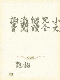 谢澈继兄小说免费阅读全文无弹窗