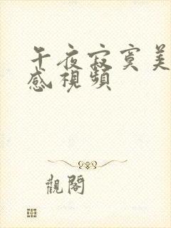 午夜寂寞美女性感视频