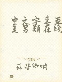 中文字幕亚洲欧美另类在线