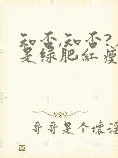 知否,知否?应是绿肥红瘦免费观看