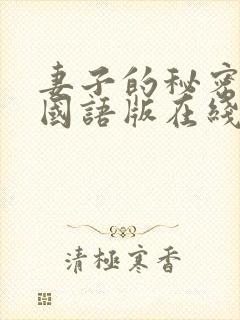 妻子的秘密韩剧国语版在线