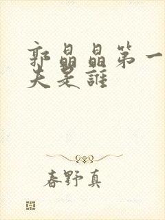 郭晶晶第一任丈夫是谁封面