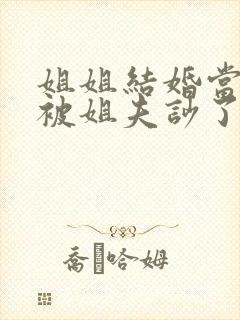 姐姐结婚当天我被姐夫吵了by东度日小说