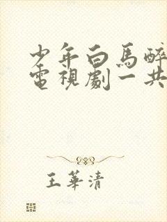 少年白马醉春风电视剧一共多少集