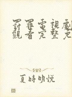 罚罪电视剧在线观看完整免费高清