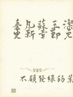 秦凡苏玉洁刚刚更新章节免费阅读