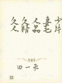 久久人妻少妇偷人精品毛片