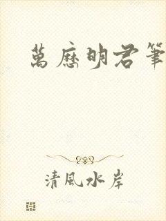 万历明君笔趣阁