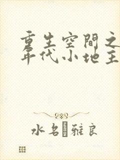 重生空间之九零年代小地主全文免费阅读