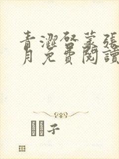 青涩启蒙张勇李月免费阅读全文