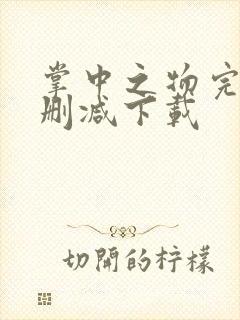 掌中之物完整无删减下载封面