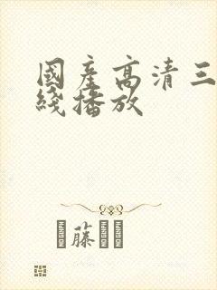 国产高清三级在线播放