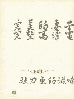 完美的妻子免费完整高清电视剧在线看封面