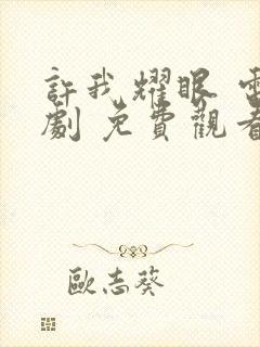 许我耀眼 电视剧 免费观看