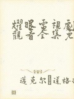 耀眼电视剧在线观看全集免费播放封面