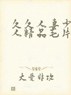 久久人妻少妇偷人精品毛片