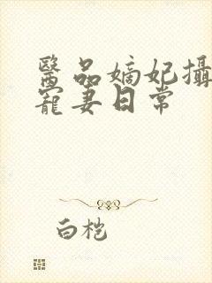 医品嫡妃摄政王宠妻日常