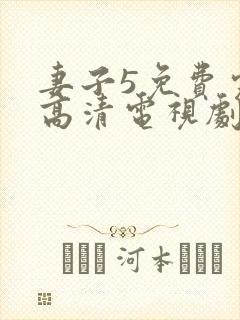 妻子5免费完整高清电视剧在线观看古