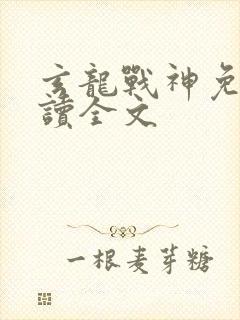 玄龙战神免费阅读全文