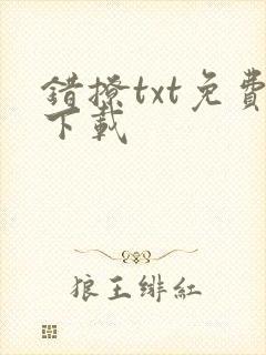 错撩txt免费下载