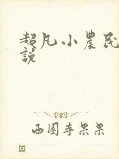 超凡小农民 小说封面