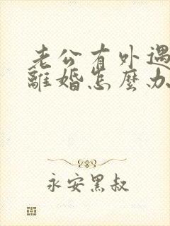 老公有外遇提出离婚怎么办