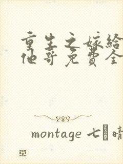 重生之嫁给前任他哥免费全文阅读