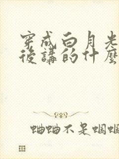 穿成白月光替身后讲的什么封面