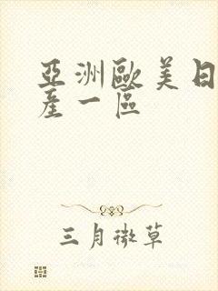 亚洲欧美日韩国产一区